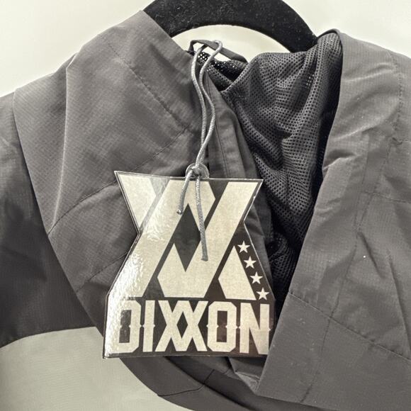 Dixxon Ground Up Hooded Tech Jacket Size L Tall Gray Black New - Picture 5 of 11